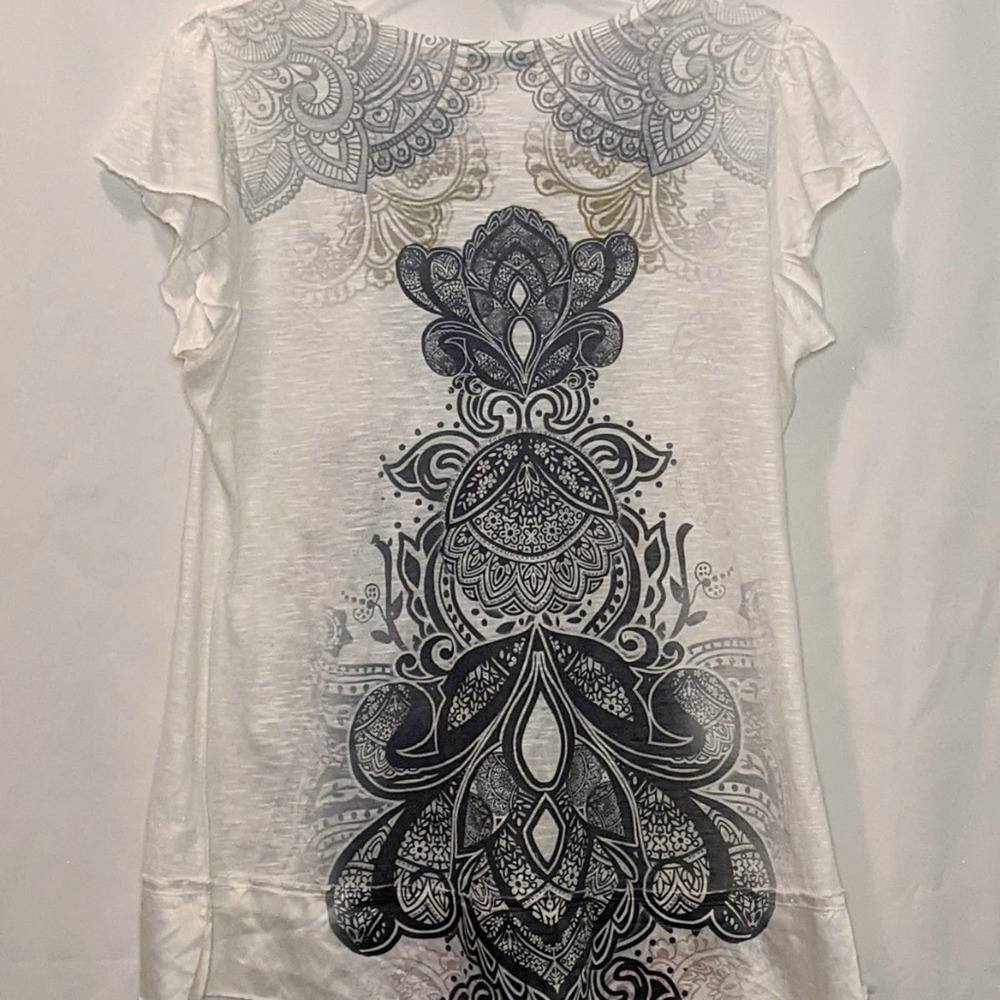 One World Jewel Cap Sleeve Shirt
